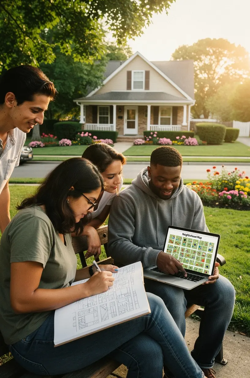 Urban heat islands and mitigation strategies infographic.